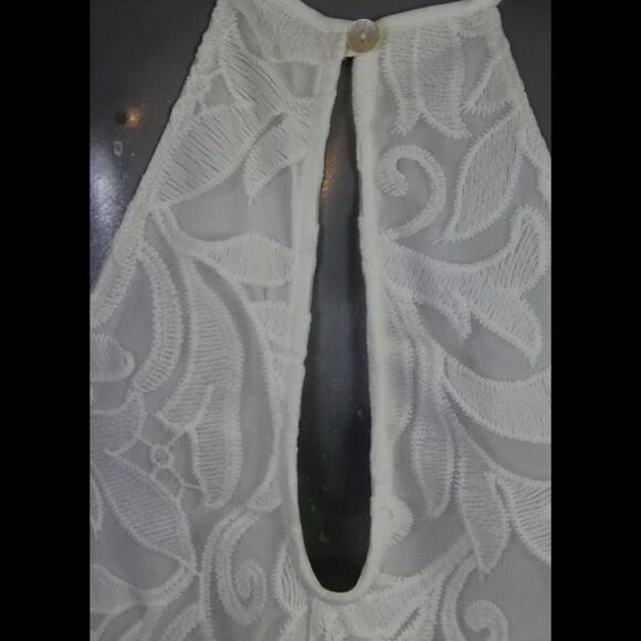 SHOW ME YOUR MUMU WHITE LACE GOMEZ MINI DRESS NWT SIZE SMALL - Picture 6 of 11